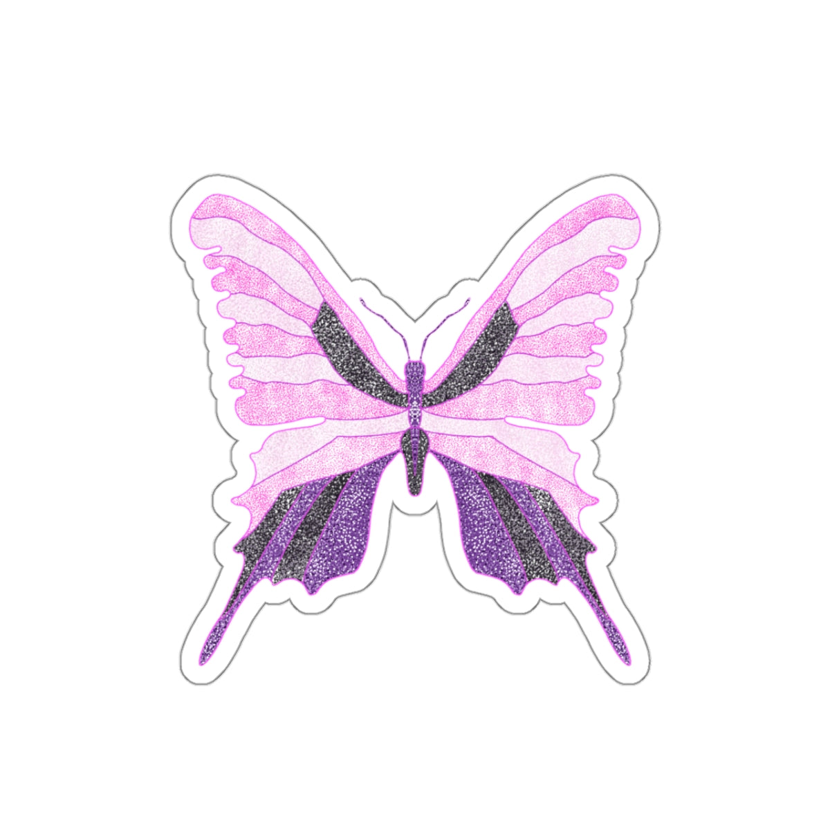 Purple Butterfly Sticker