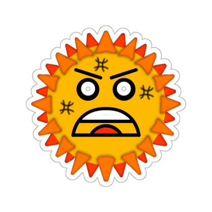 Angry Sun Sticker