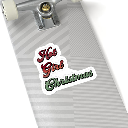 Hot Girl Christmas Sticker