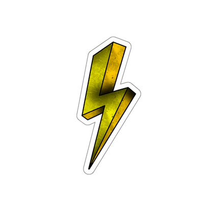 Yellow Lightning Sticker