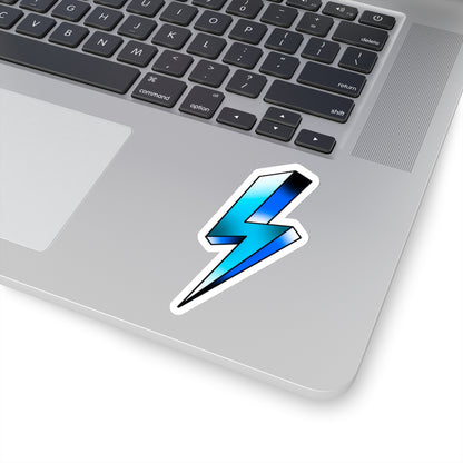 Blue Lightning Sticker