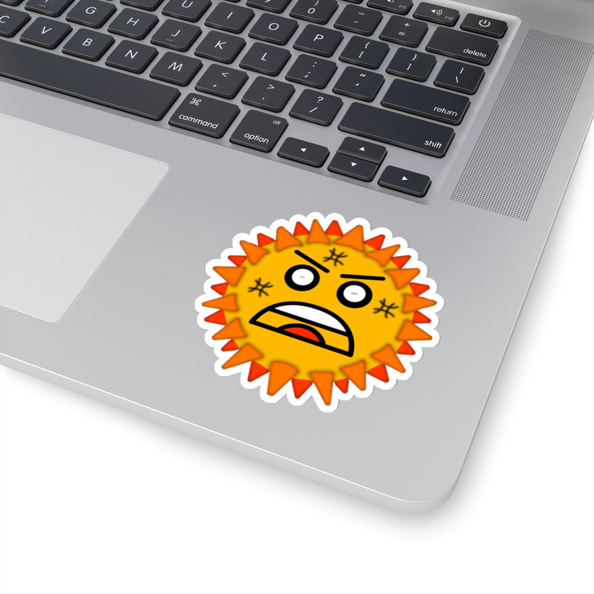 Angry Sun Sticker