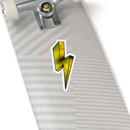 Yellow Lightning Sticker