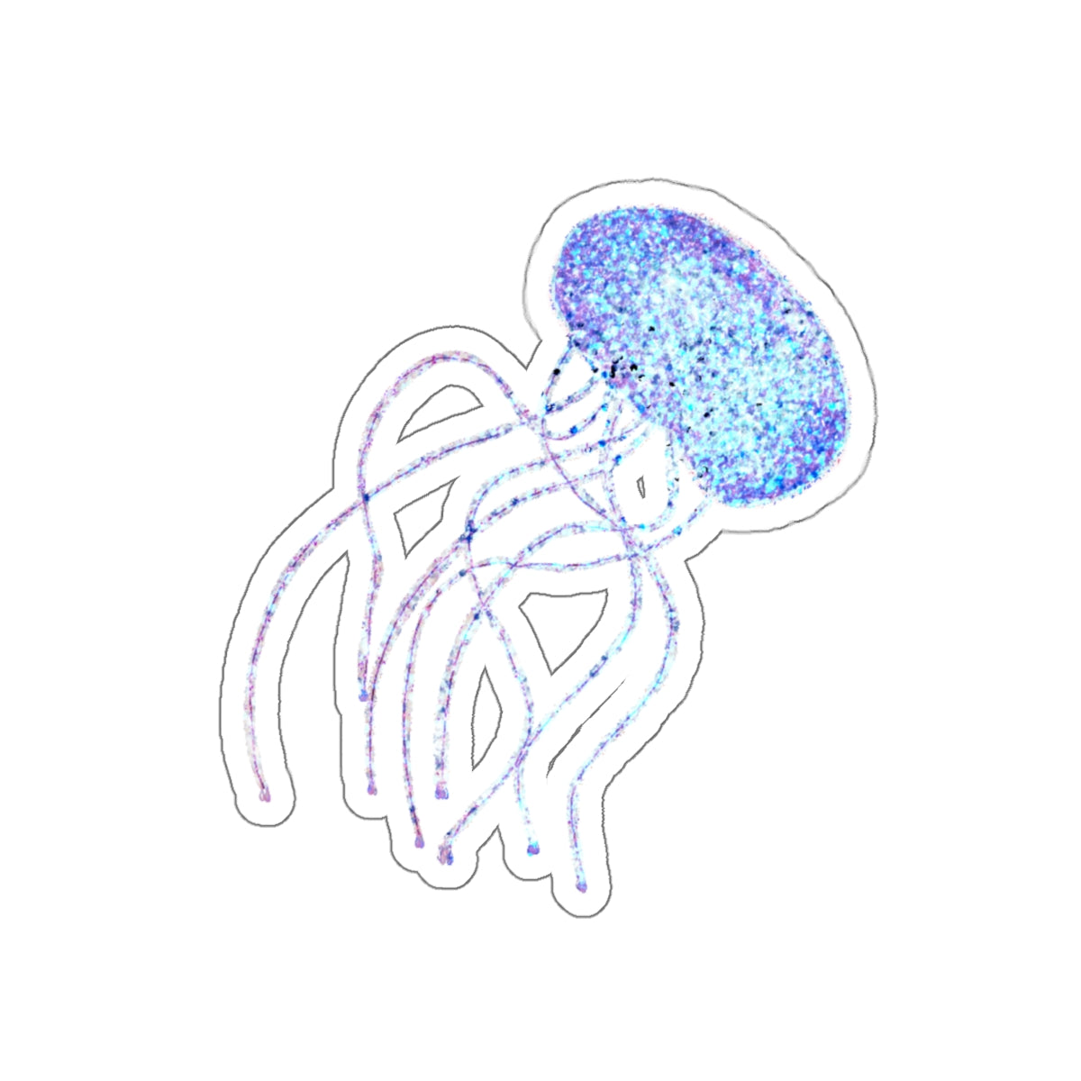 Blue Jellyfish Sticker