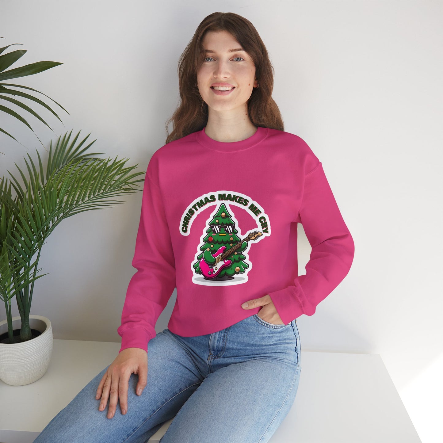 Christmas Makes Me Cry Cozy Christmas Sweater