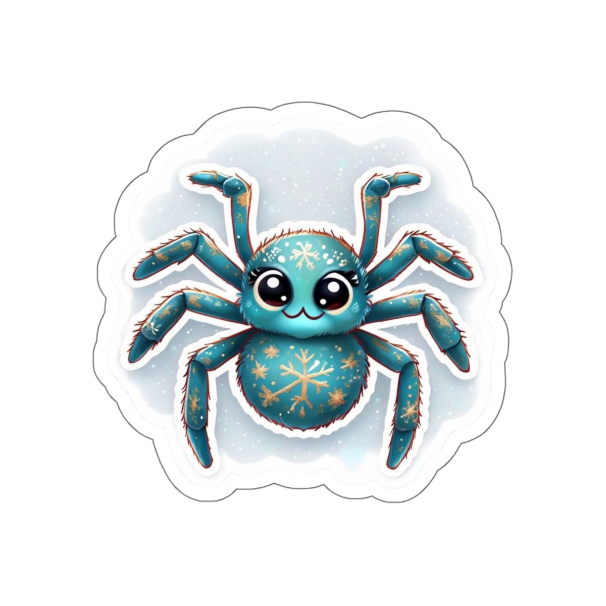 Christmas Black Widow Spider Sticker