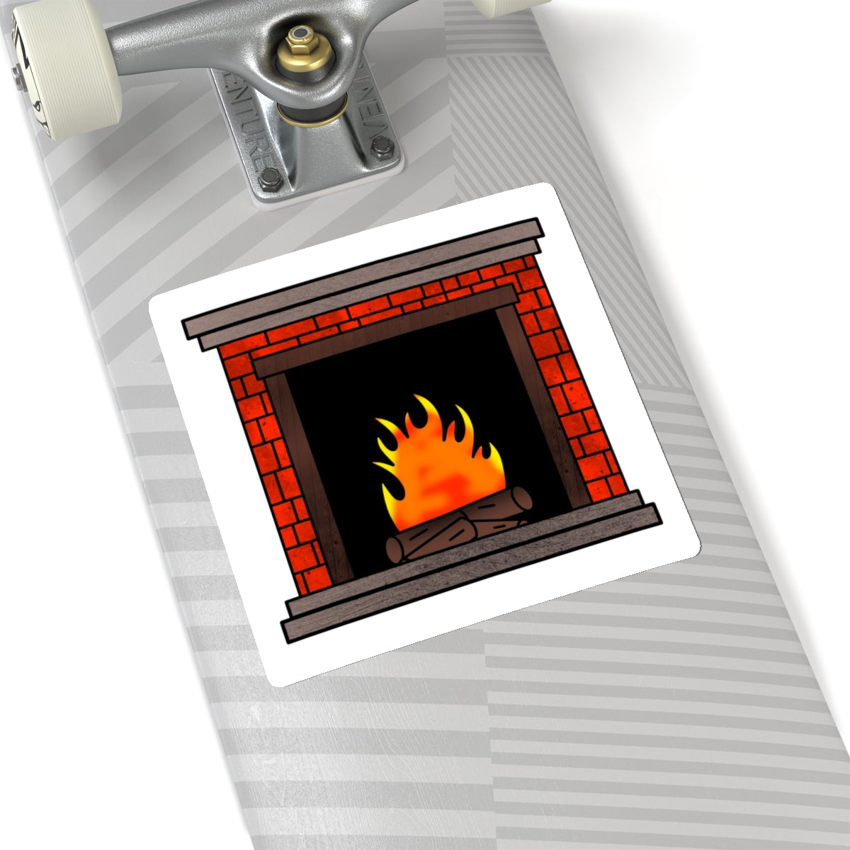 Christmas Fireplace Stickers