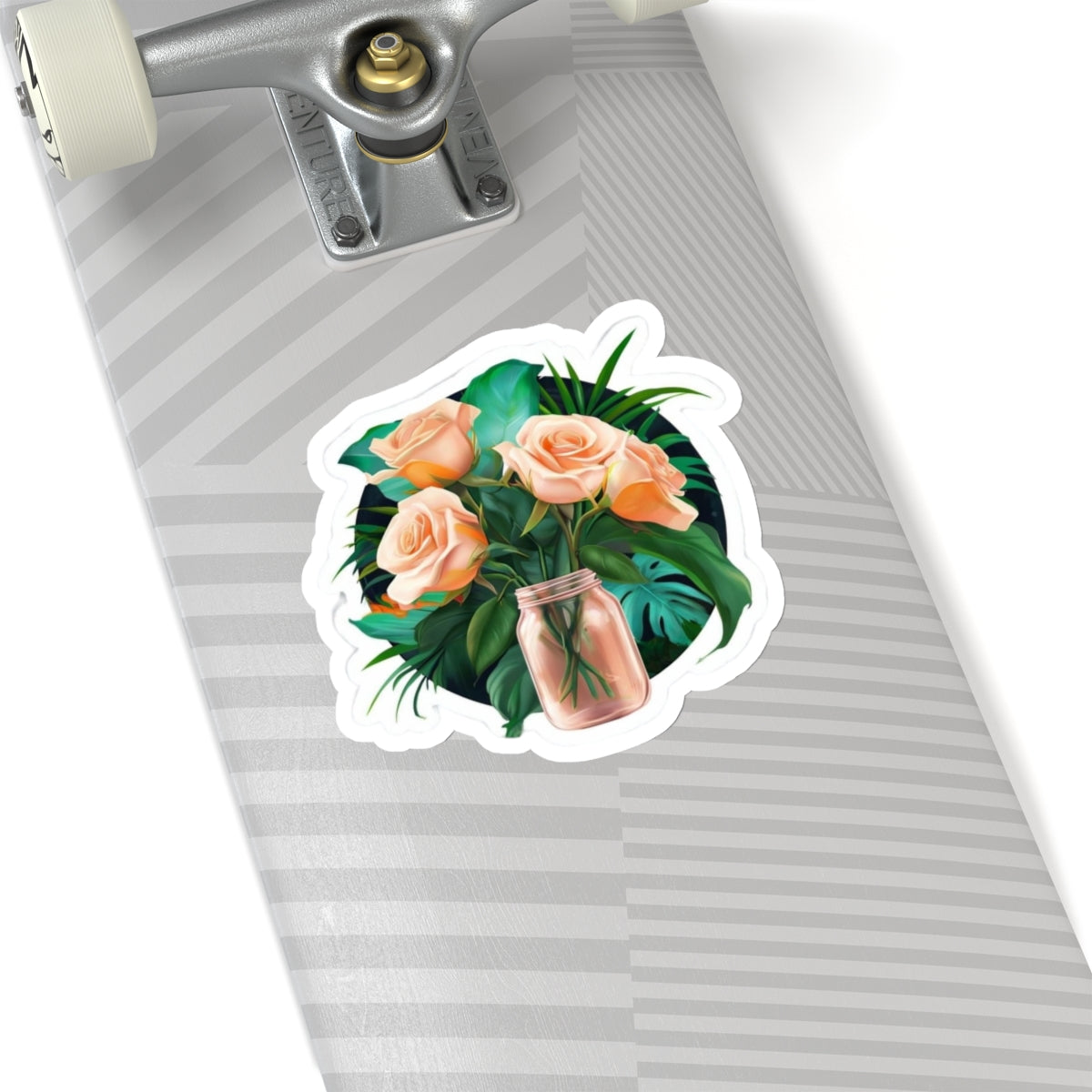 Peach Roses Sticker