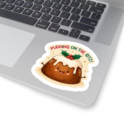 Pudding On The Ritz  Christmas Sticker