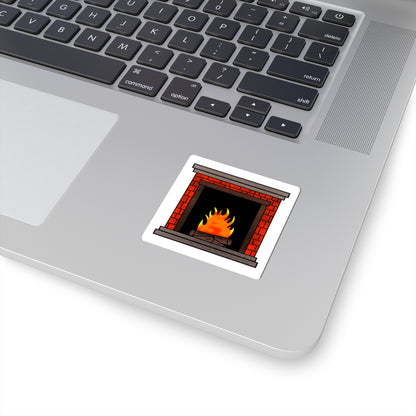 Christmas Fireplace Stickers