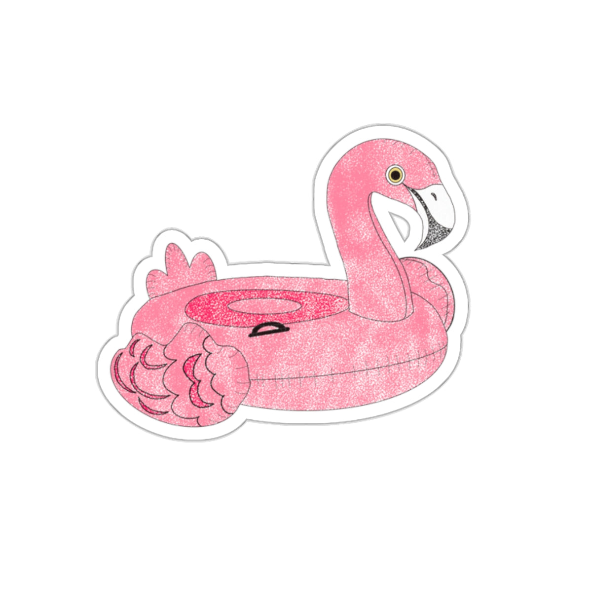 Flamingo Floaty Sticker