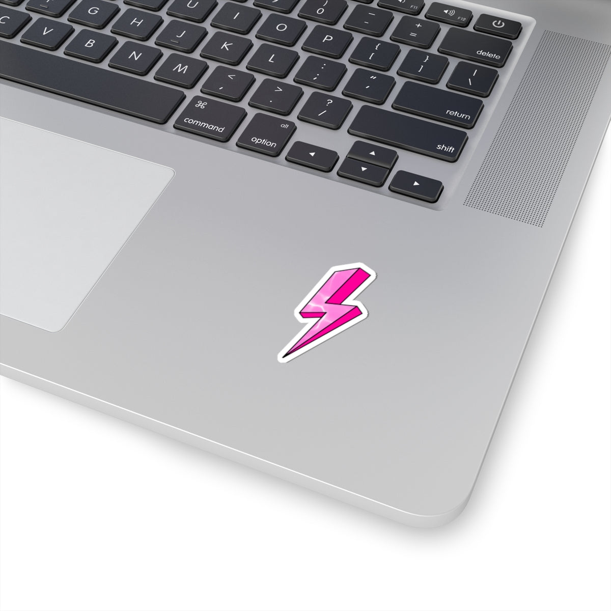 Pink Lightning Sticker